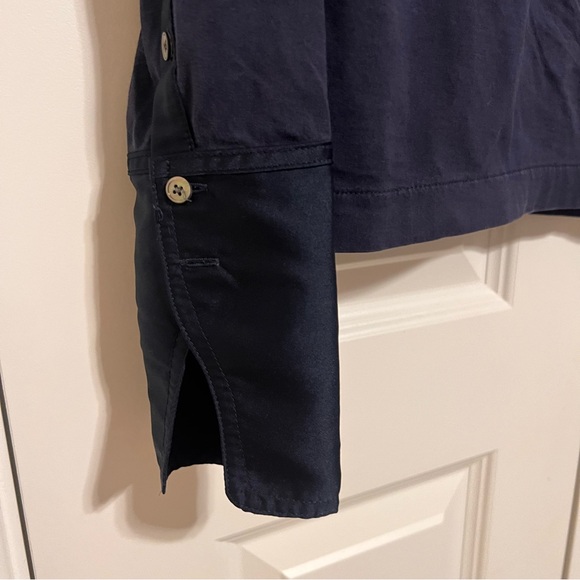 J. Crew Navy Tuxedo Button-Down Shirt - Picture 6 of 11